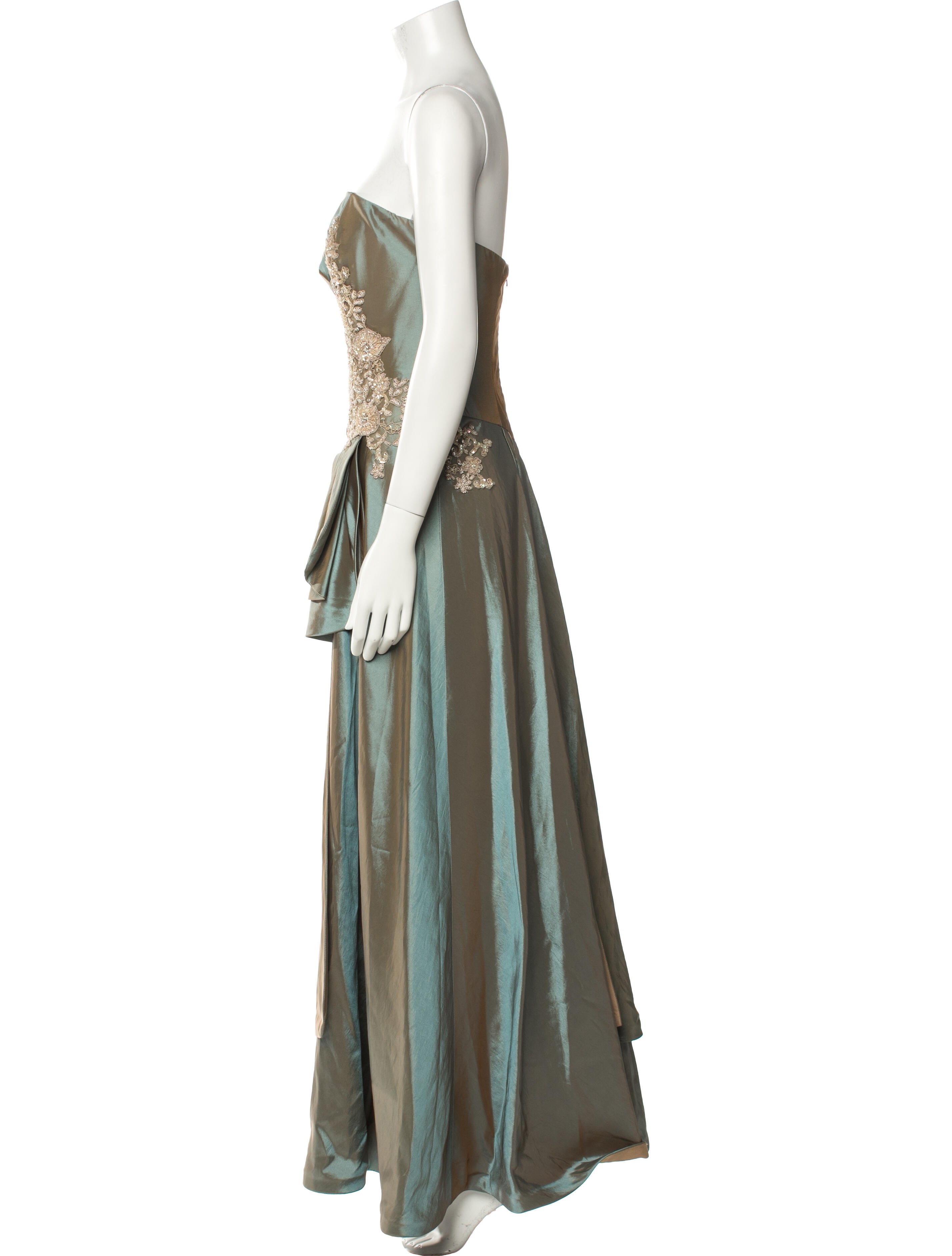 Mon Cheri Montage Strapless Long Dress