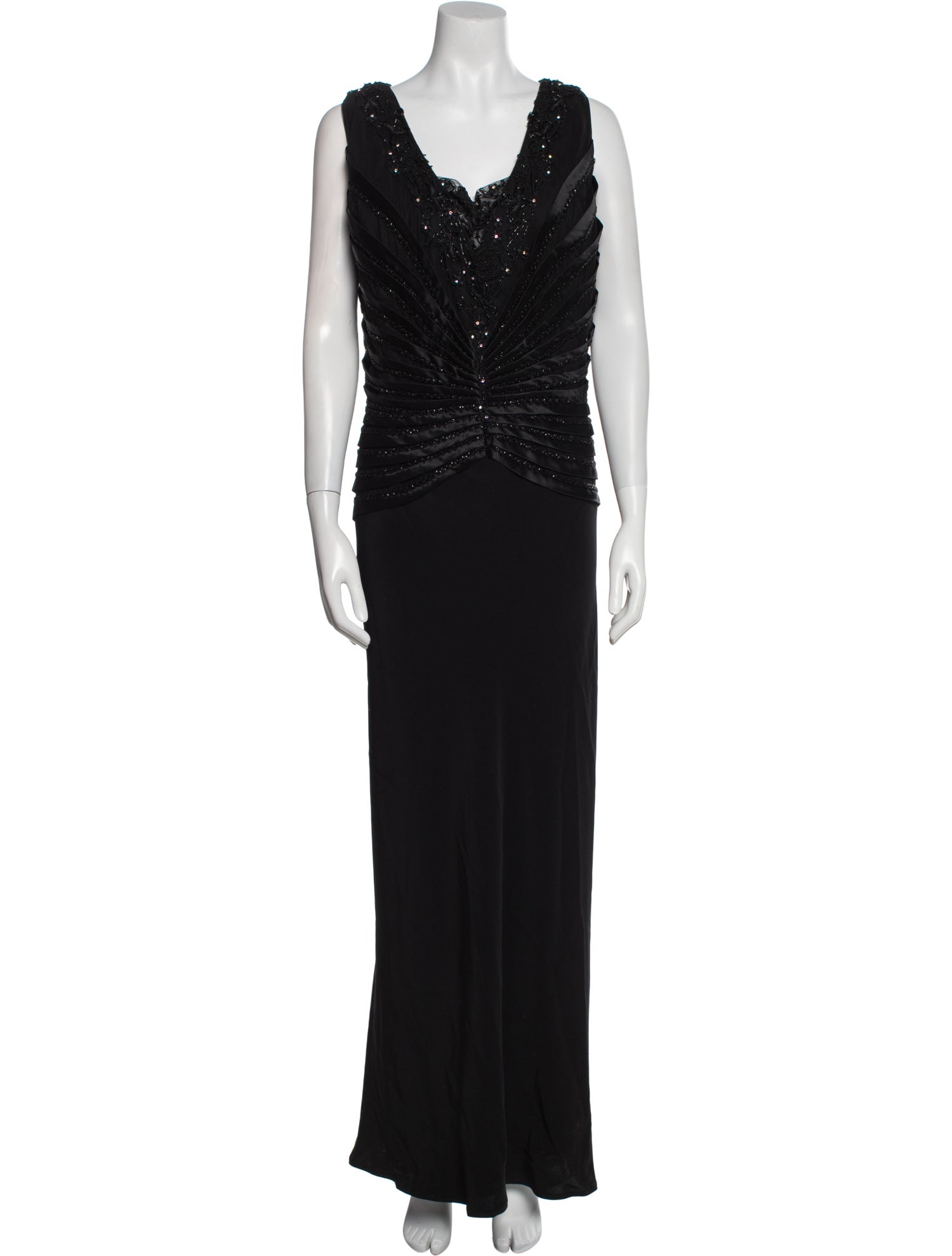 Mon Cheri Montage Cowl Neck Long Dress