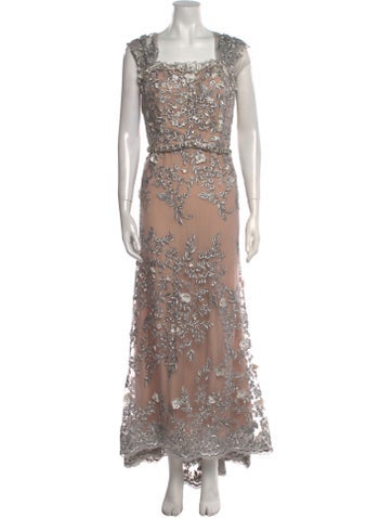 Mon Cheri Montage Dresses Floral Print Long Dress XL