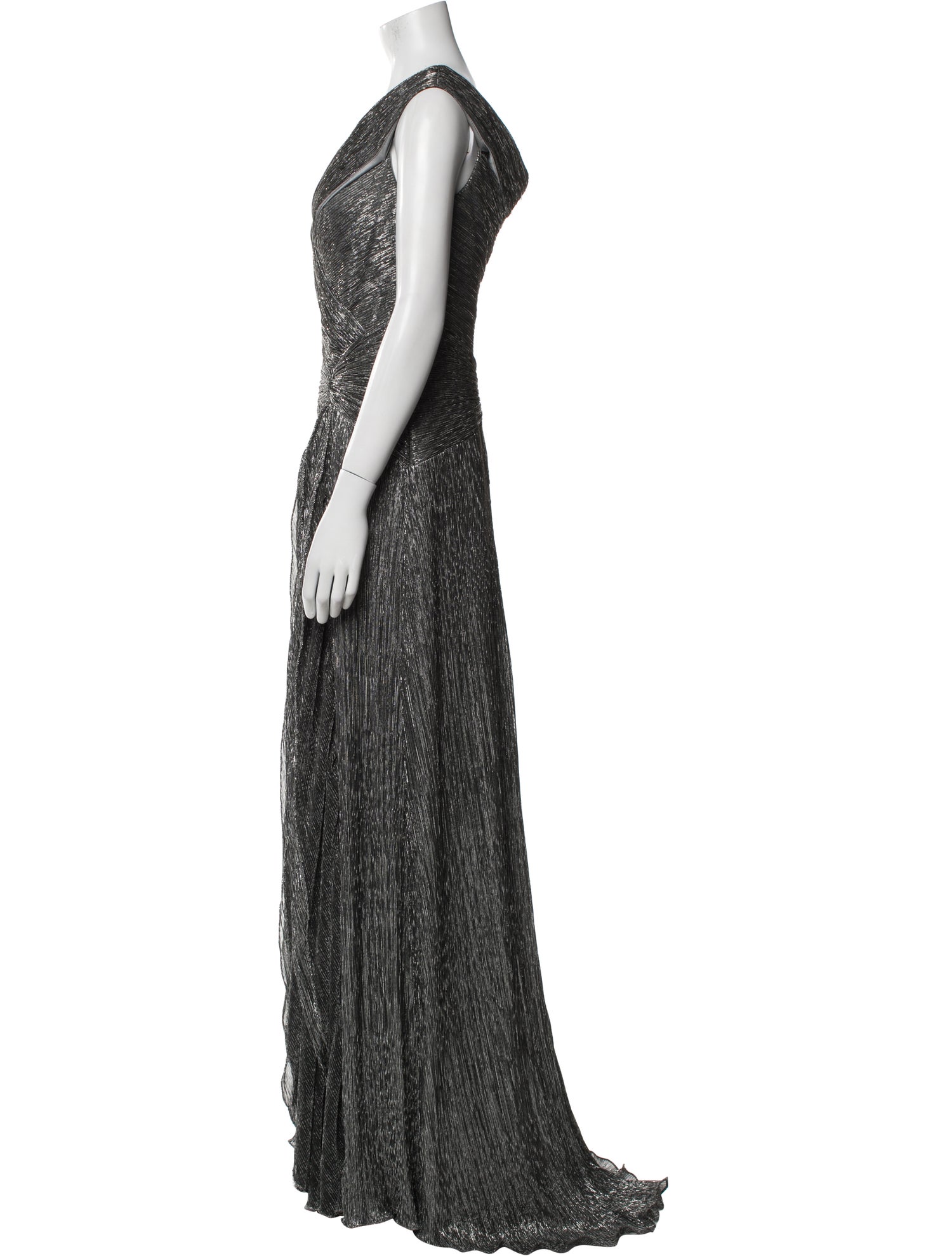 Mon Cheri Montage V-Neck Long Dress