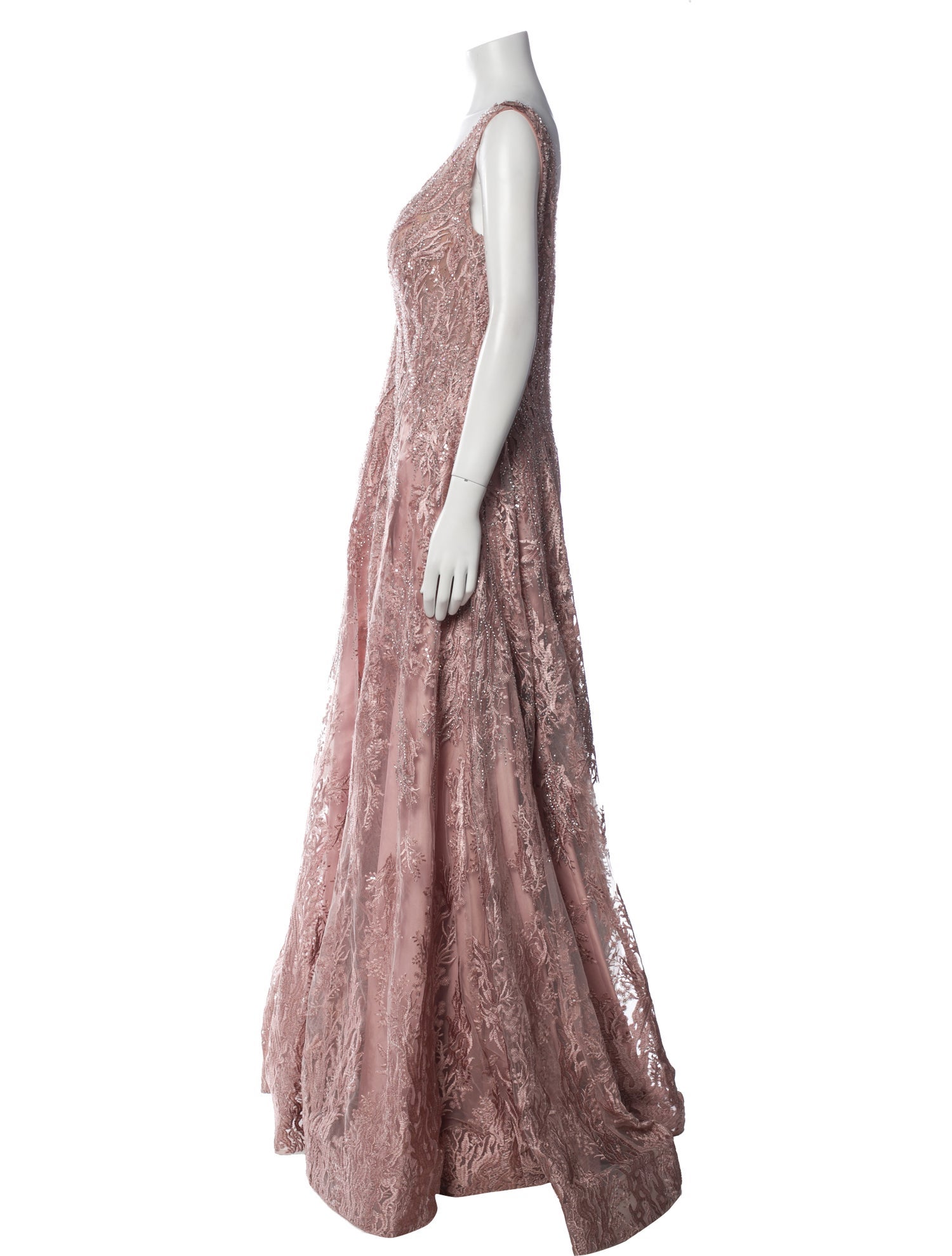 Mon Cheri Montage Printed Long Dress w/ Tags