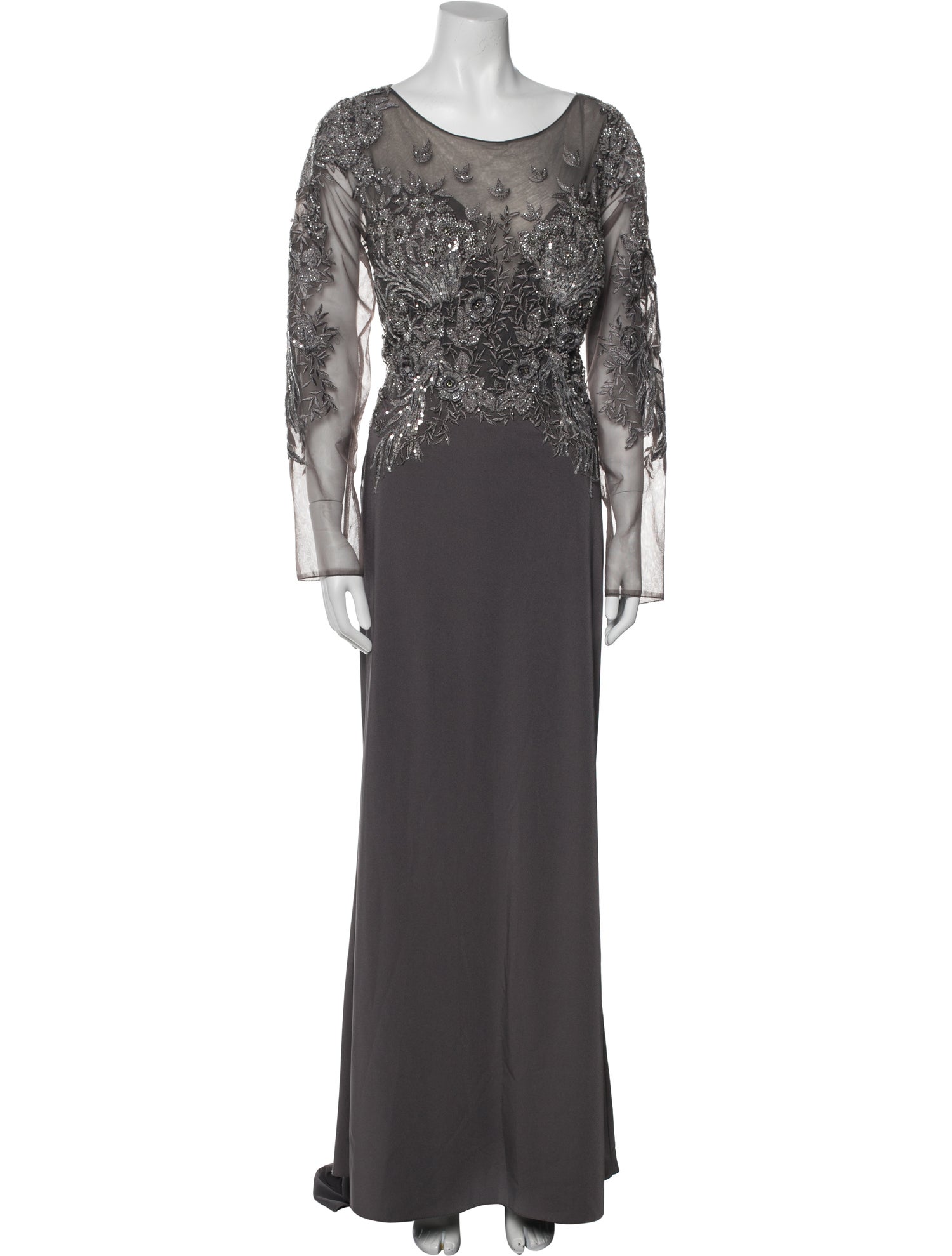 Mon Cheri Montage Scoop Neck Long Dress