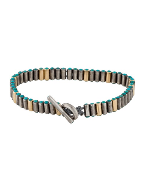 M. Cohen Turquoise Pellet Bead Bracelet