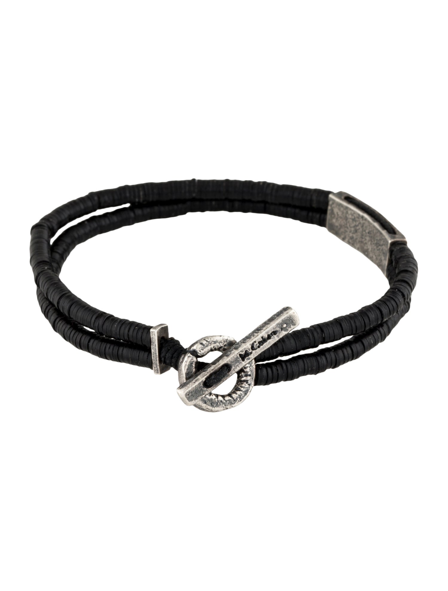 M. Cohen Vinyl Beads Double Wrap Bracelet