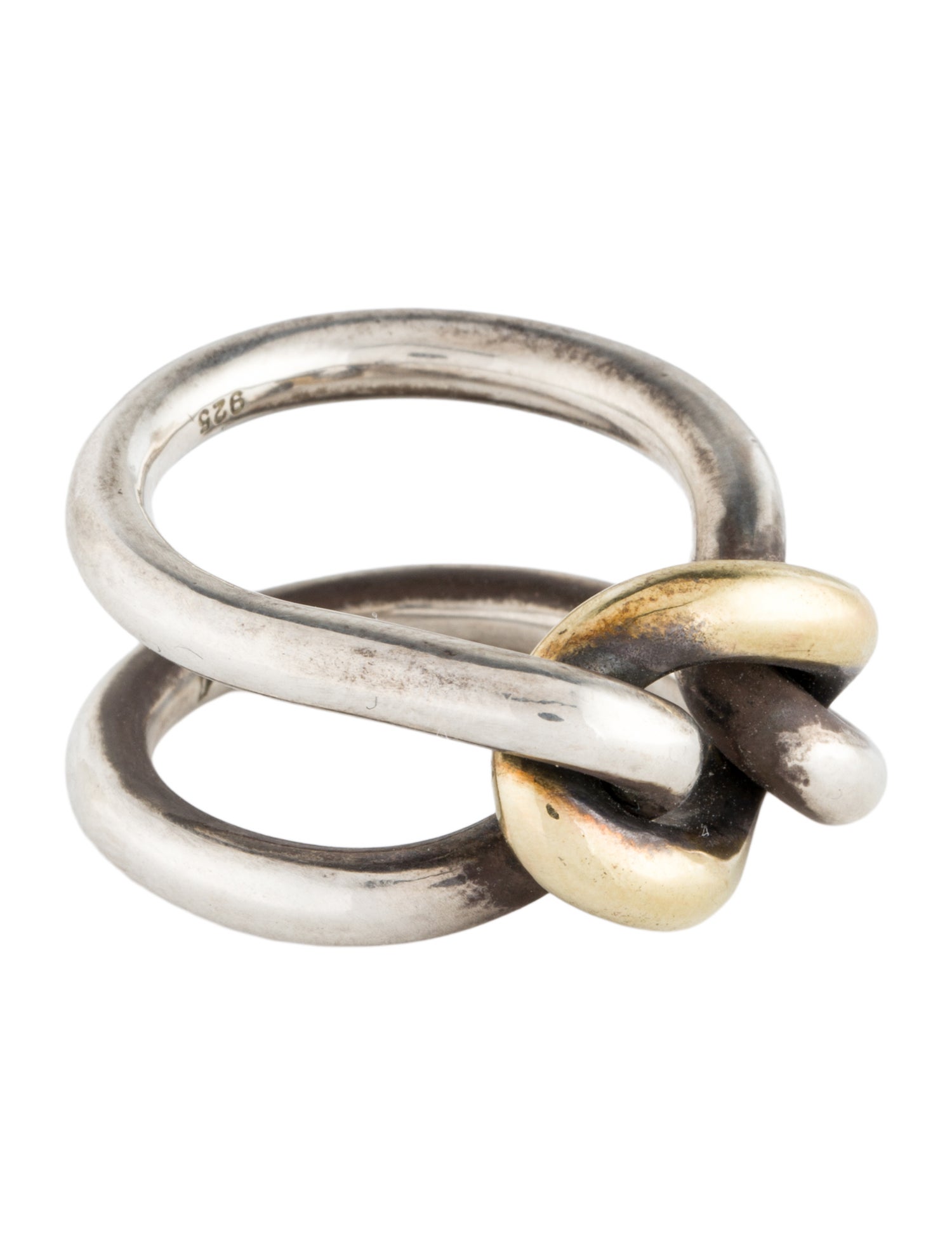 M. Cohen Two-Tone Knot Ring
