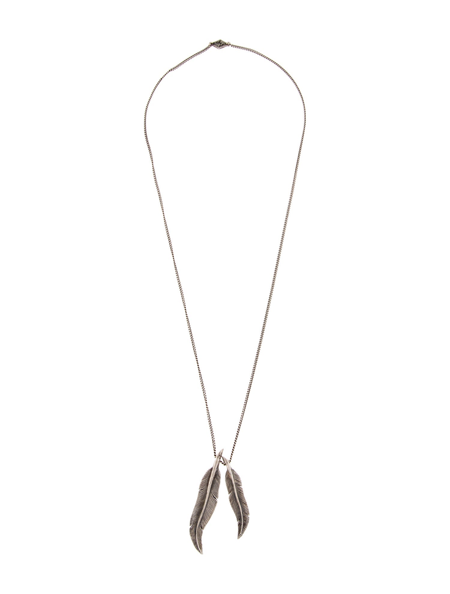 M. Cohen Feather Pendant Necklace
