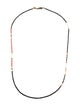 M. Cohen 18K Glass, Resin & Serpentine Beaded Necklace