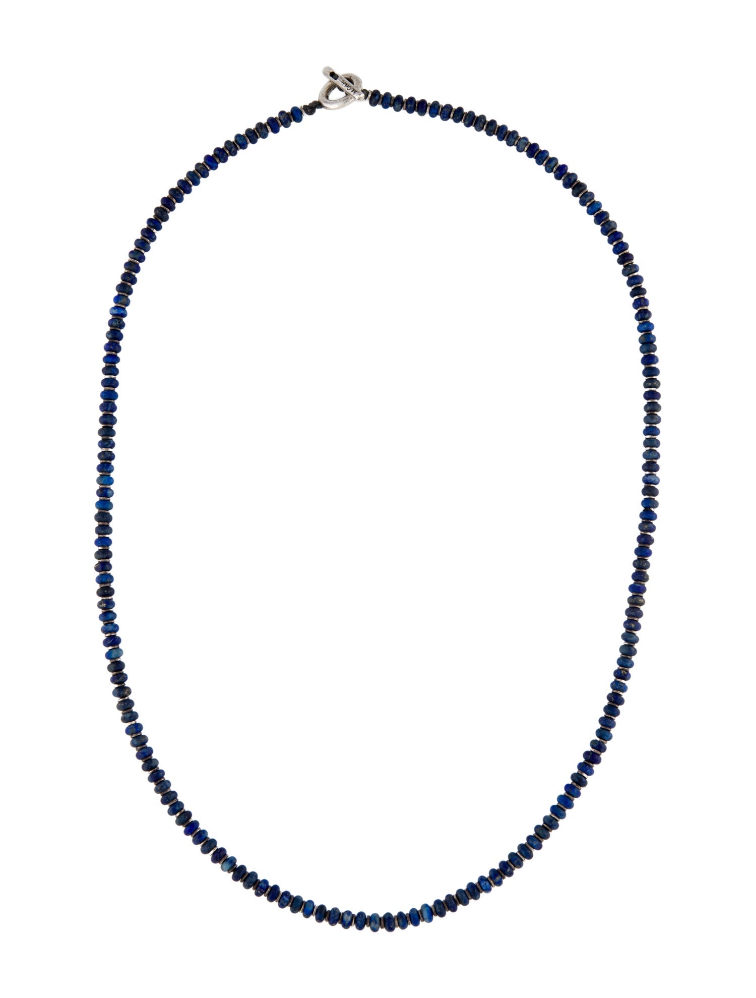 M. Cohen Lapis Bead Toggle Necklace