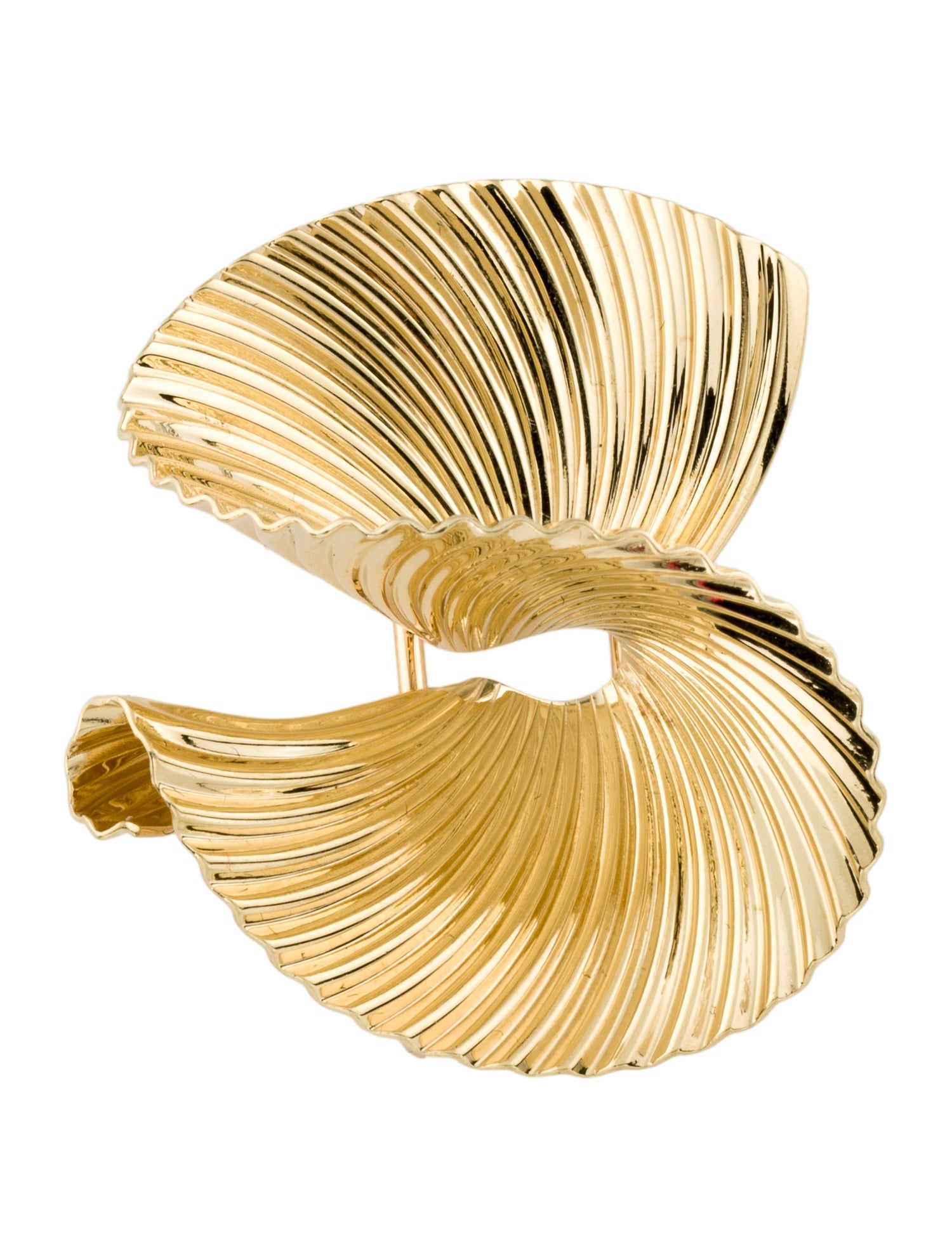 McTeigue & McClelland 14K Fan Brooch