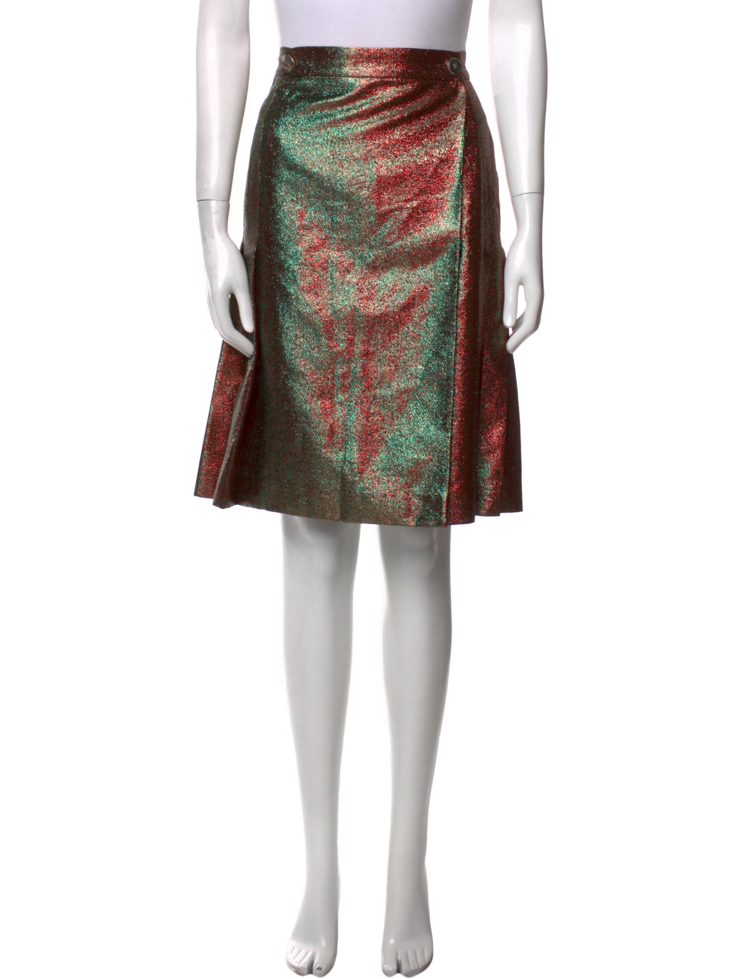 Marco De Vincenzo Printed Knee-Length Skirt