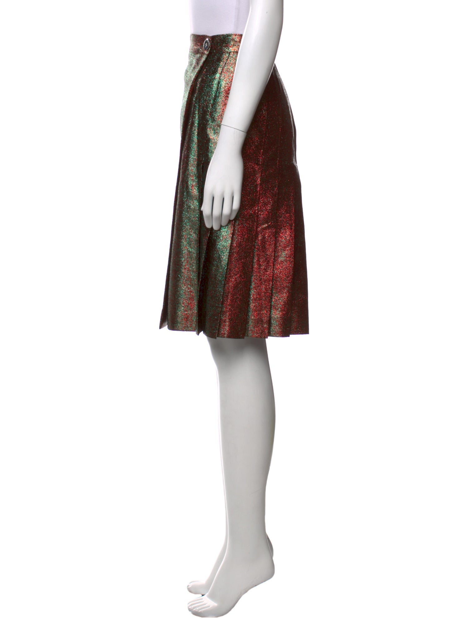 Marco De Vincenzo Printed Knee-Length Skirt