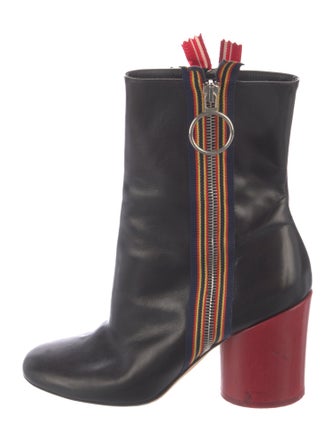 Marco De Vincenzo Leather Printed Sock Boots