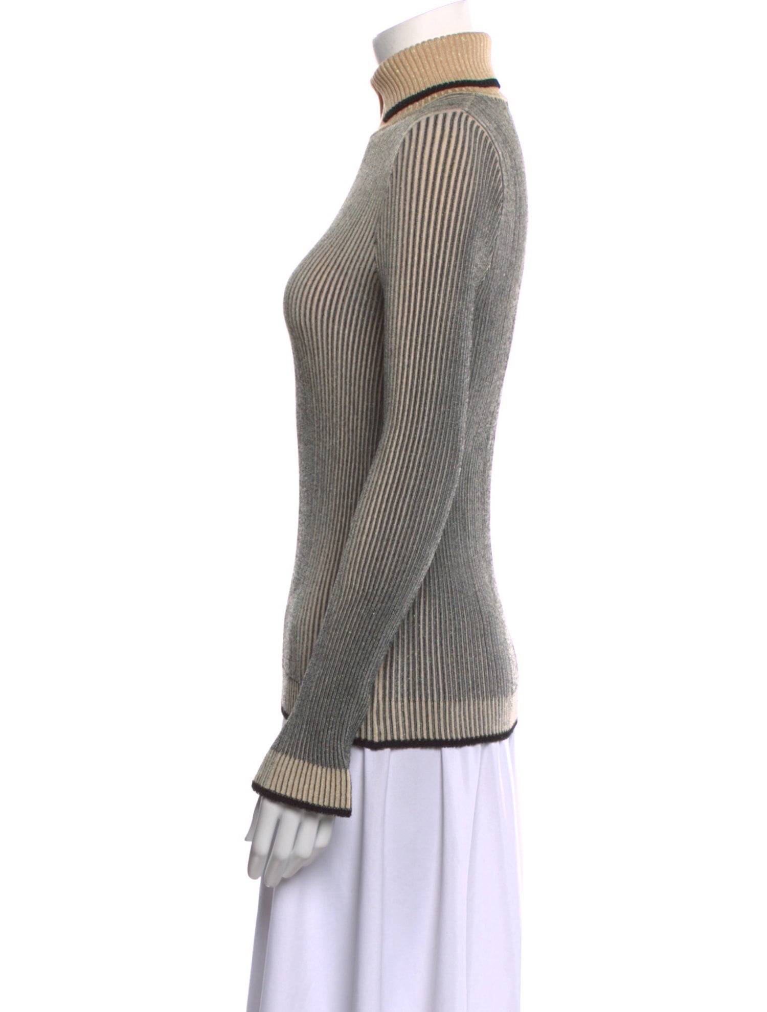 Marco De Vincenzo Turtleneck Long Sleeve Top