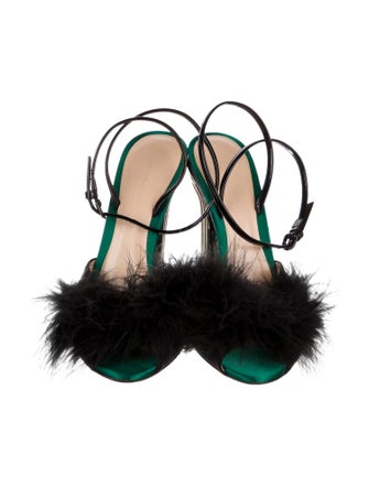 Marco De Vincenzo Patent Leather Cutout Accent Sandals