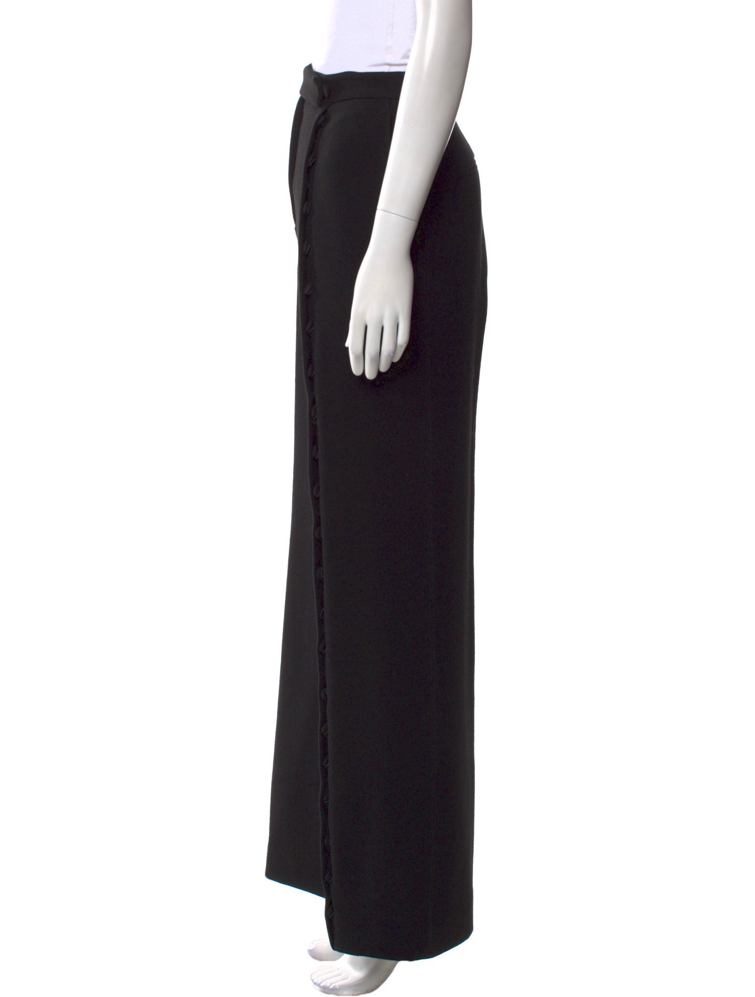 Marco De Vincenzo Wool Wide Leg Pants
