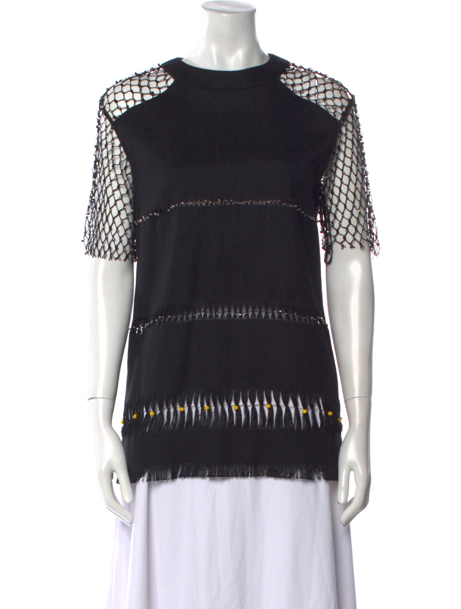 Marco De Vincenzo Crew Neck Short Sleeve Tunic