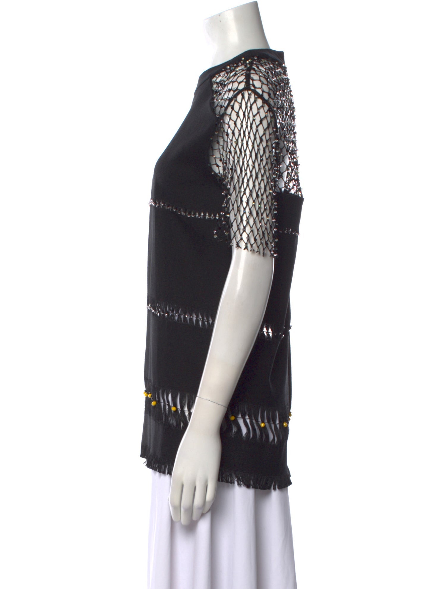 Marco De Vincenzo Crew Neck Short Sleeve Tunic