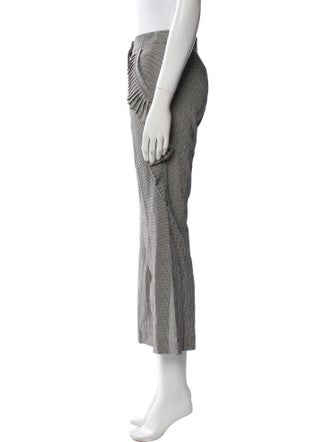 Marco De Vincenzo Plaid Print Wide Leg Pants