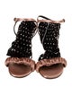 Marco De Vincenzo Satin Crystal Embellishments Gladiator Sandals