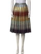 Marco De Vincenzo Striped Knee-Length Skirt