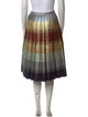 Marco De Vincenzo Striped Knee-Length Skirt