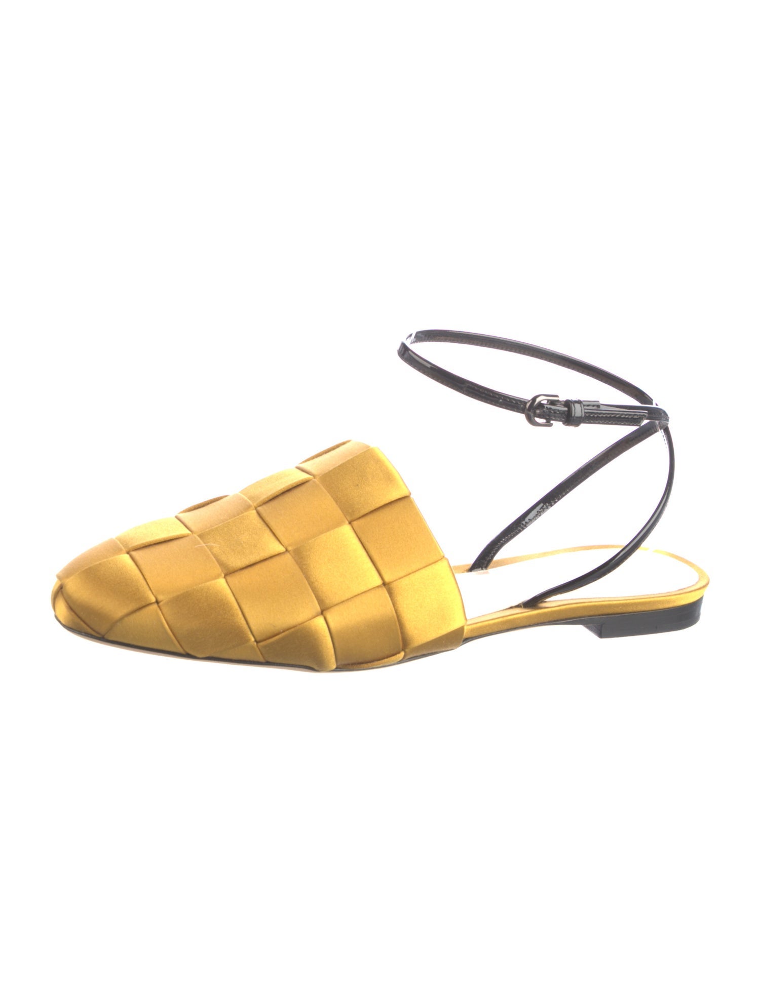 Marco De Vincenzo Satin Slingback Flats