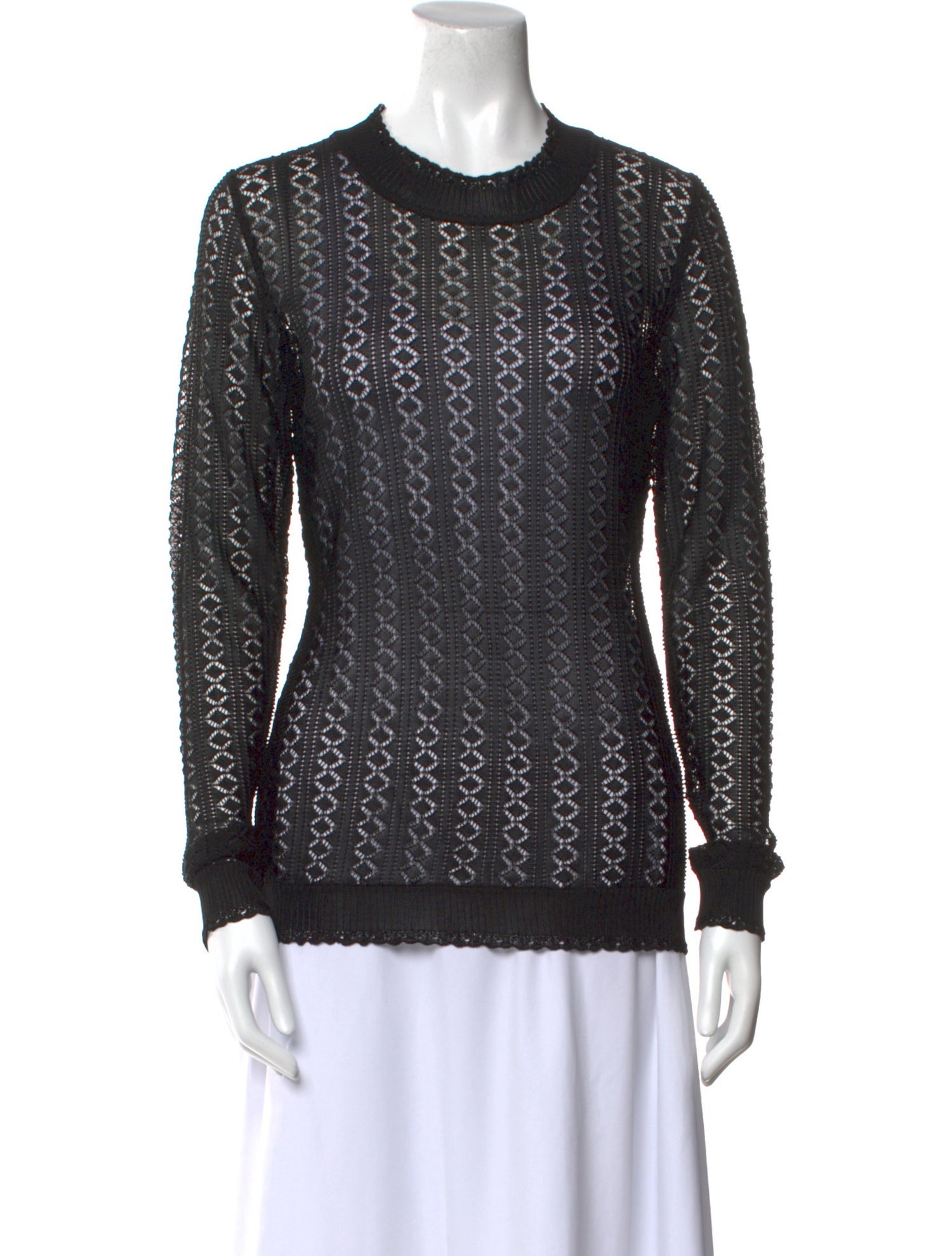 Marco De Vincenzo Crew Neck Long Sleeve Sweatshirt