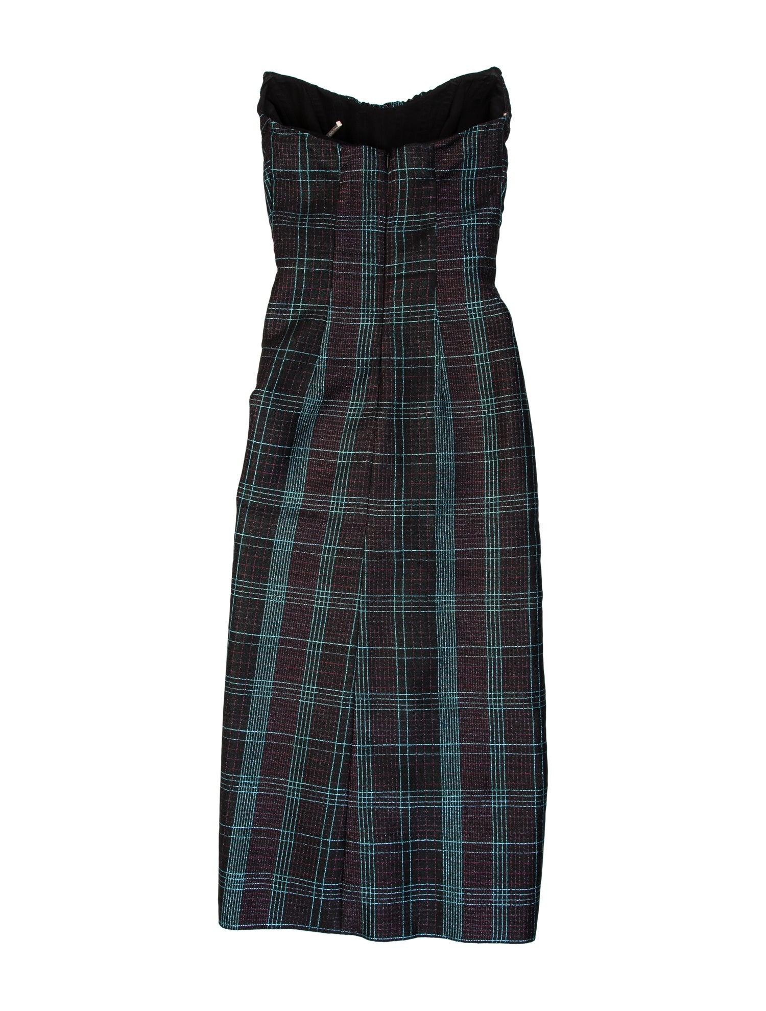 Marco De Vincenzo Strapless Midi Length Dress