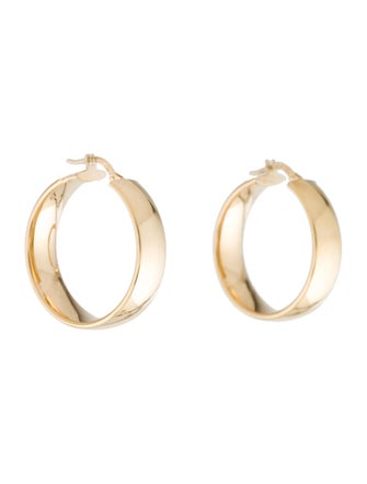 Mejuri Medium Flat Hoop Earrings
