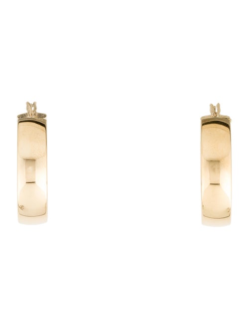 Mejuri Medium Flat Hoop Earrings