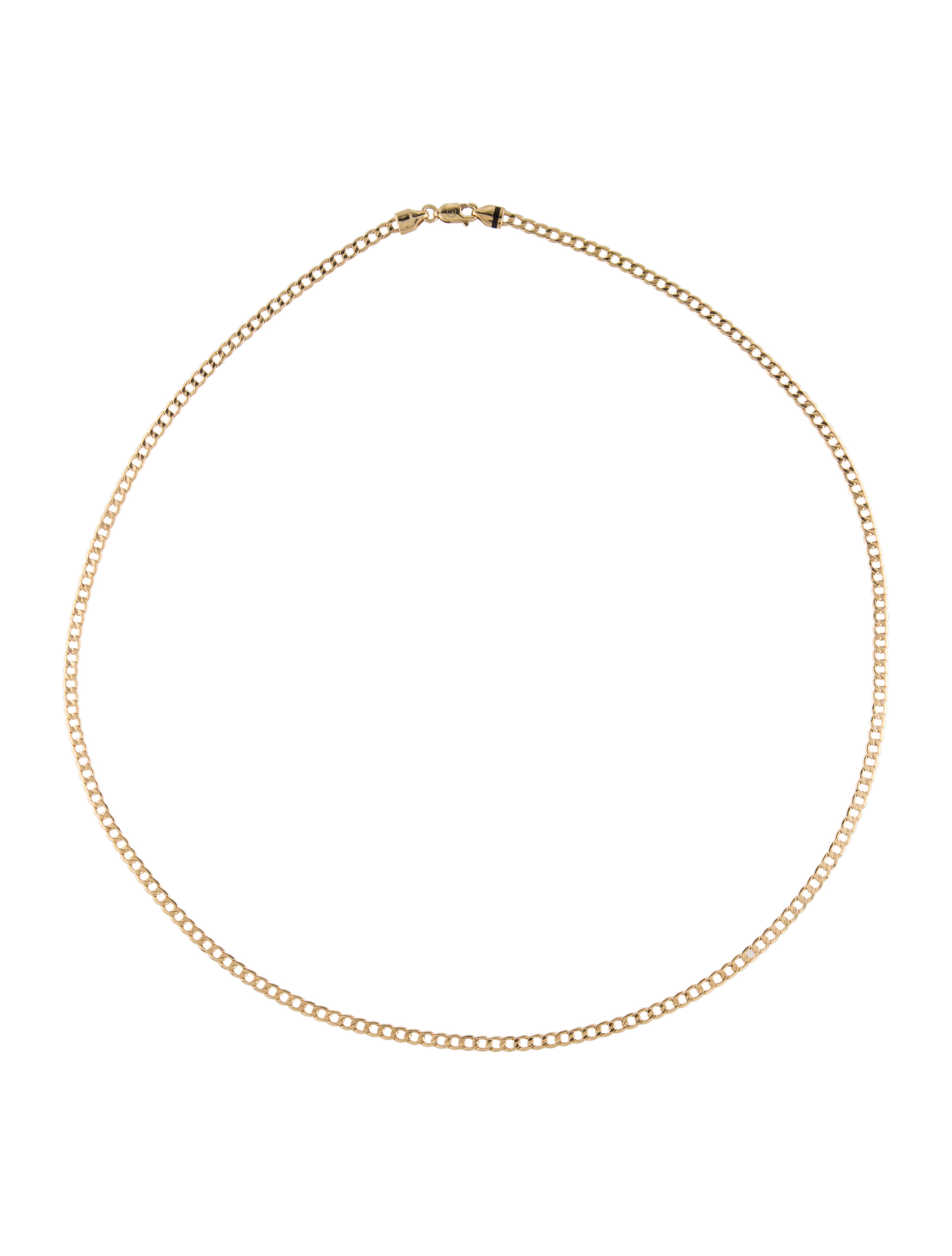 Mejuri 14K Flat Curb Chain Necklace