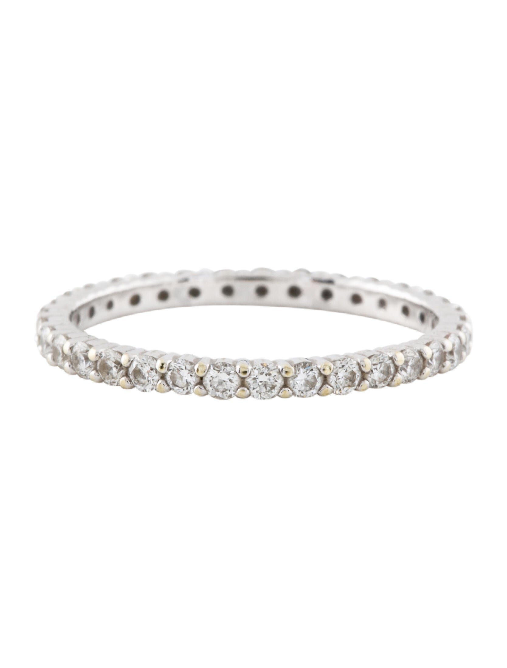 Mejuri 14K Diamond Eternity Band 14K White Gold Eternity Band, Rings