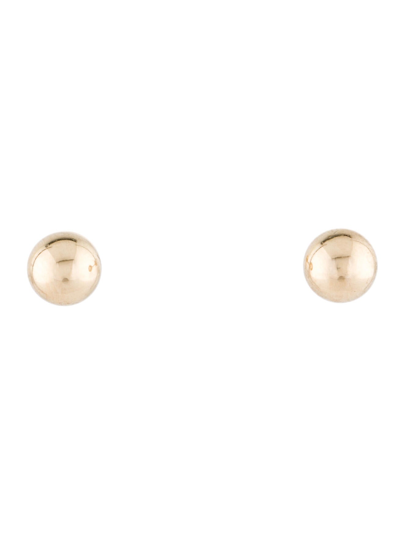 Mejuri 14K Bold Sphere Stud Earrings - 14K Yellow Gold Stud