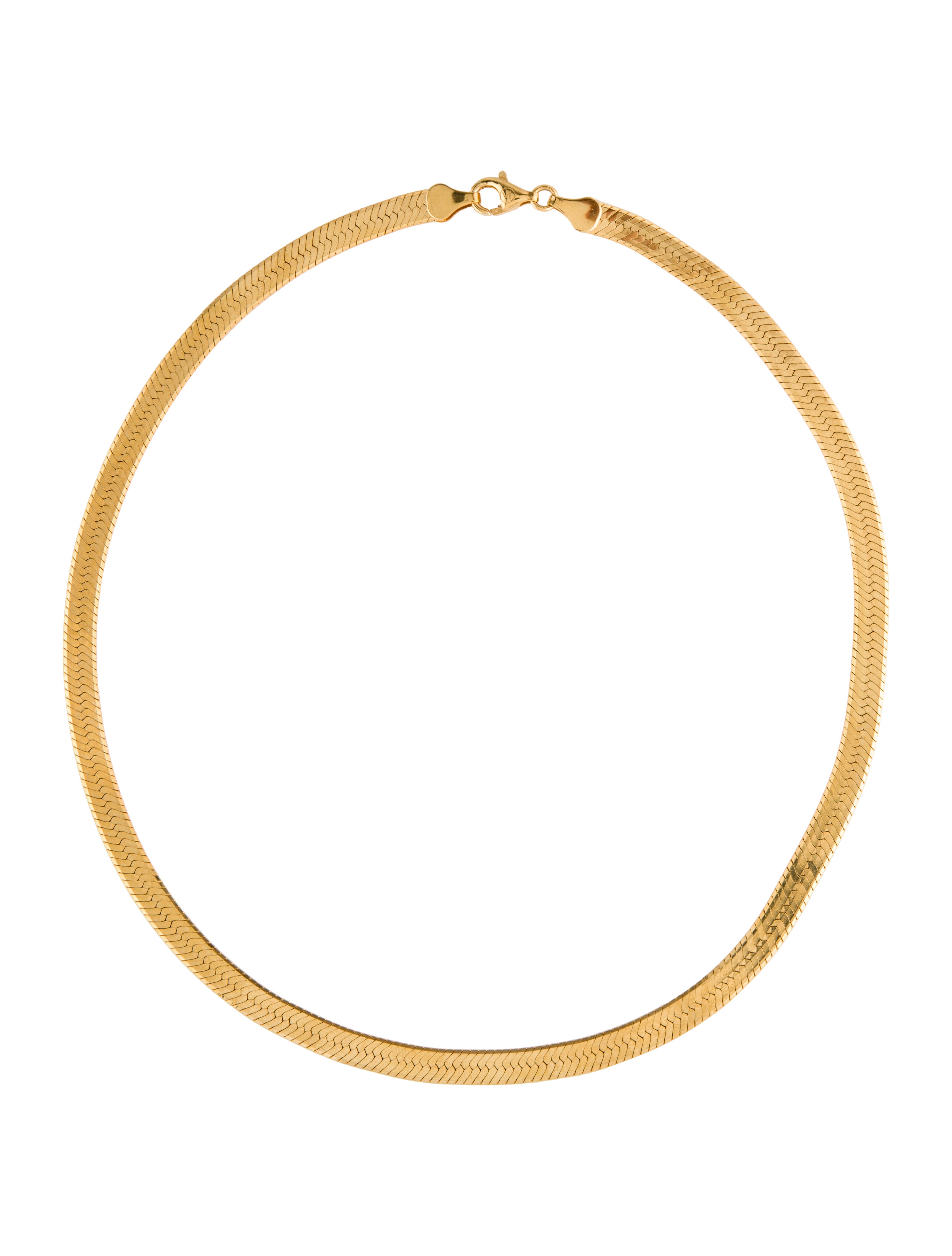 Mejuri Bold Herringbone Chain Necklace 18K Vermeil Chain, Necklaces