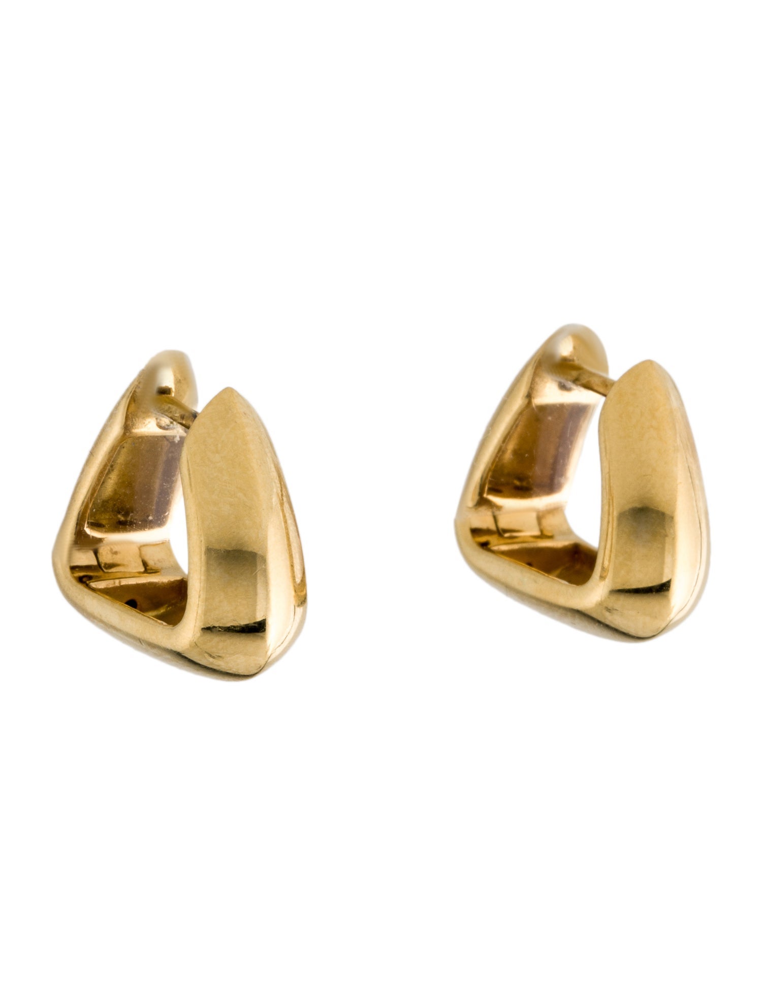 Mejuri Patra Medium Hoops - 18K Rose Gold-Plated Huggie