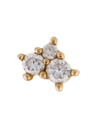 Mejuri 14K Diamond Mini Cluster Single Stud Earring