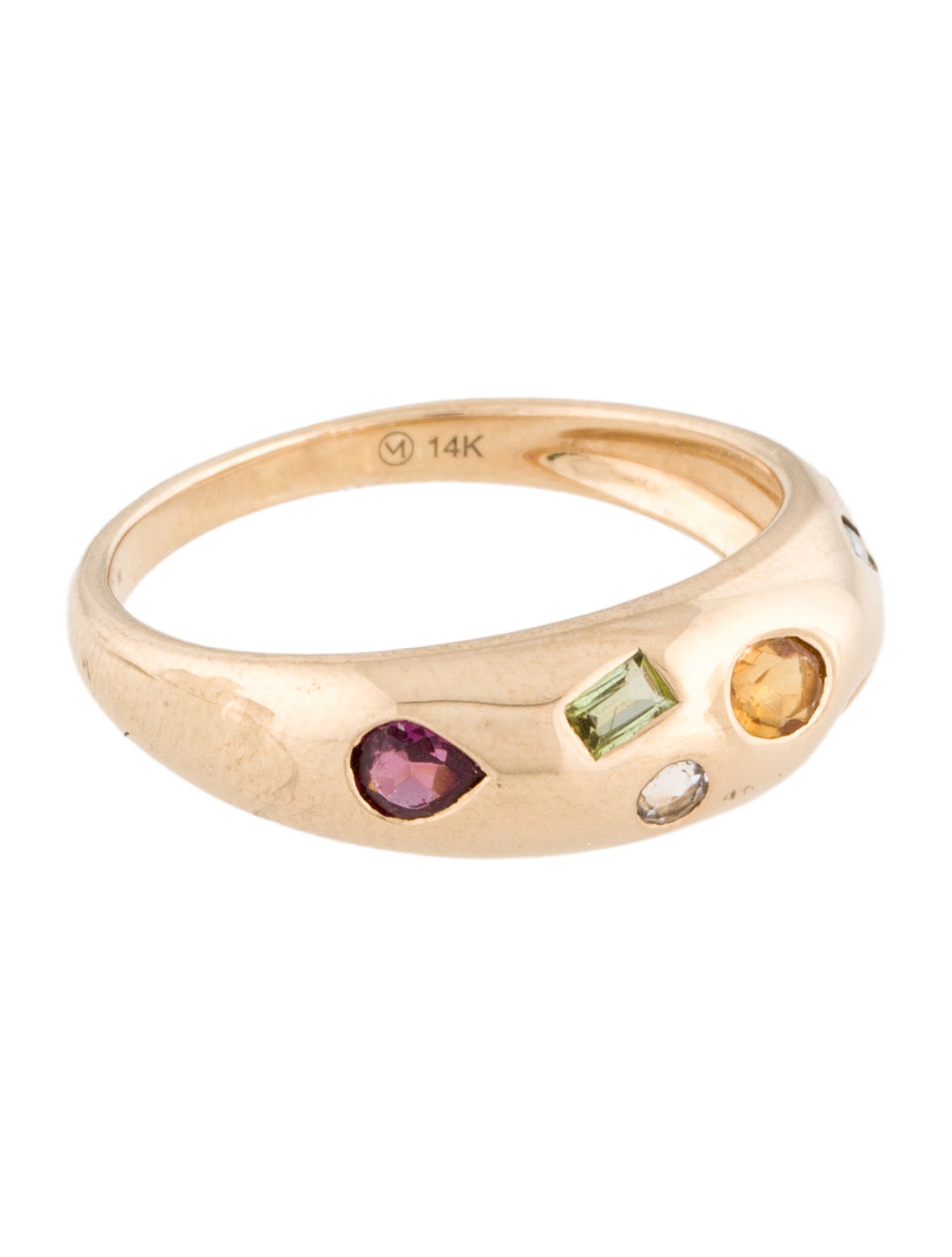 Mejuri 14K Multistone Toronto Mosaic Dôme Ring - 14K Yellow