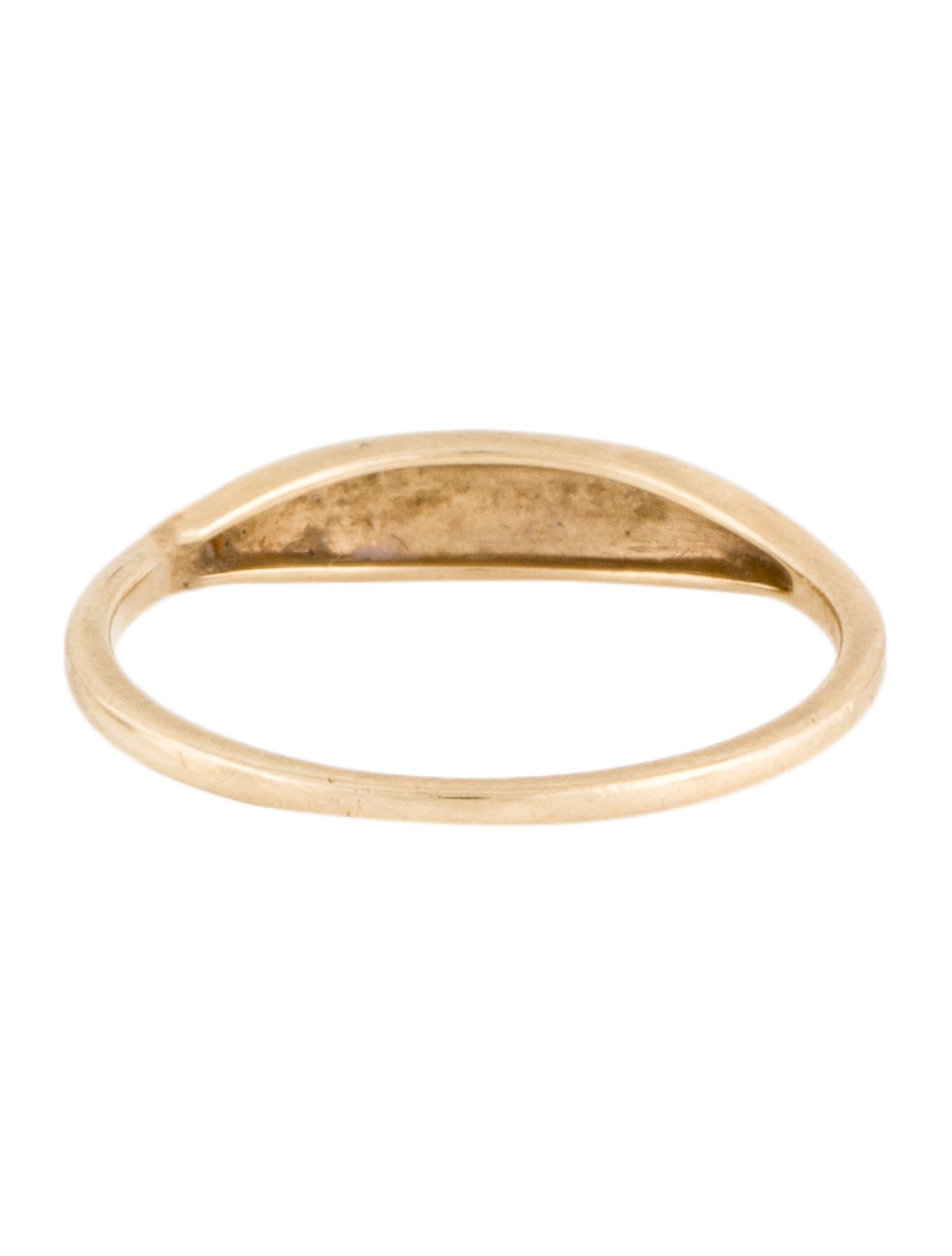 Mejuri 14K Slim Signet Ring