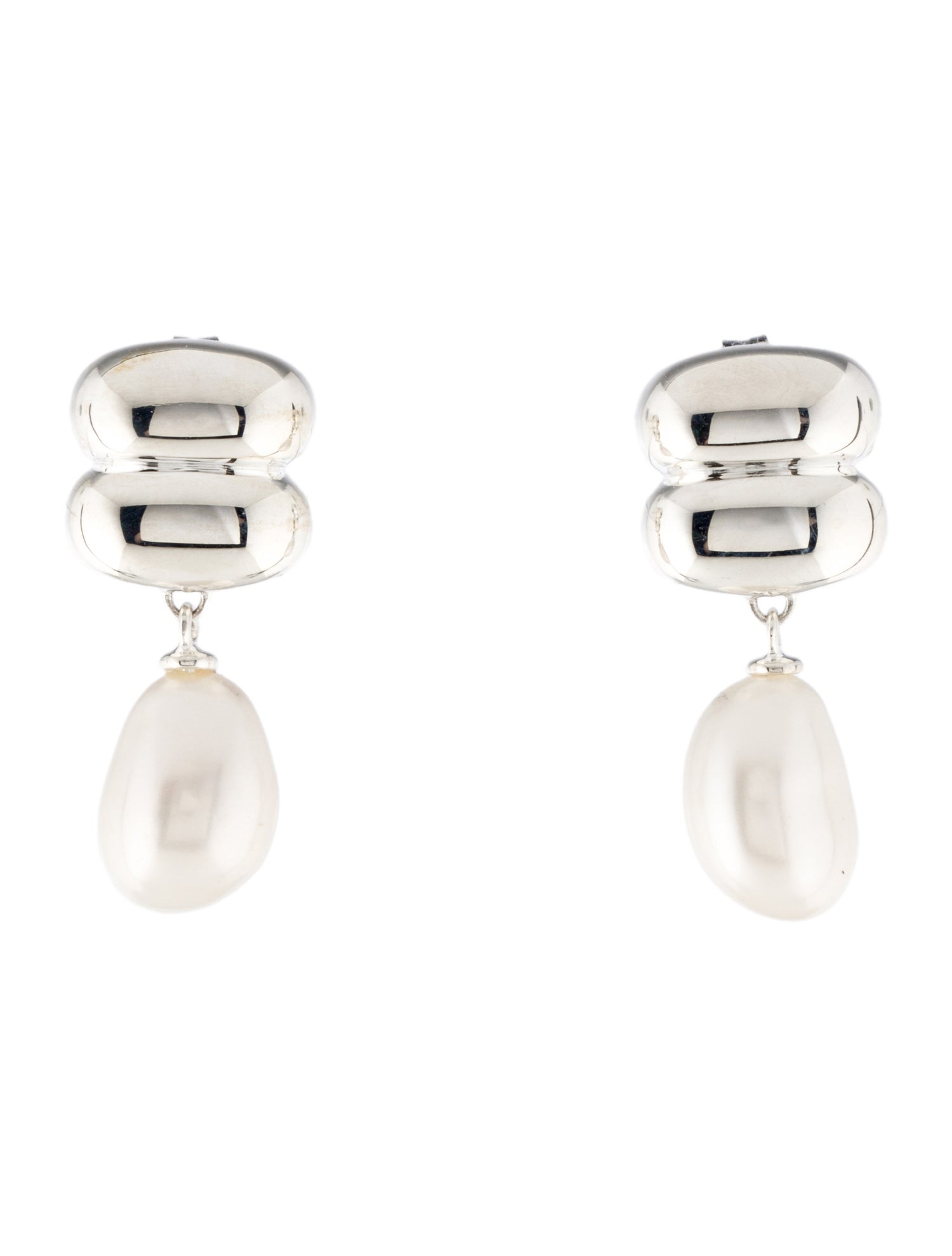【MEJURI】Puffy Charlotte Pearl Drop Earring☆パールドロップ MEJURI】Puffy Charlotte Pearl Drop Earring☆パールドロップ