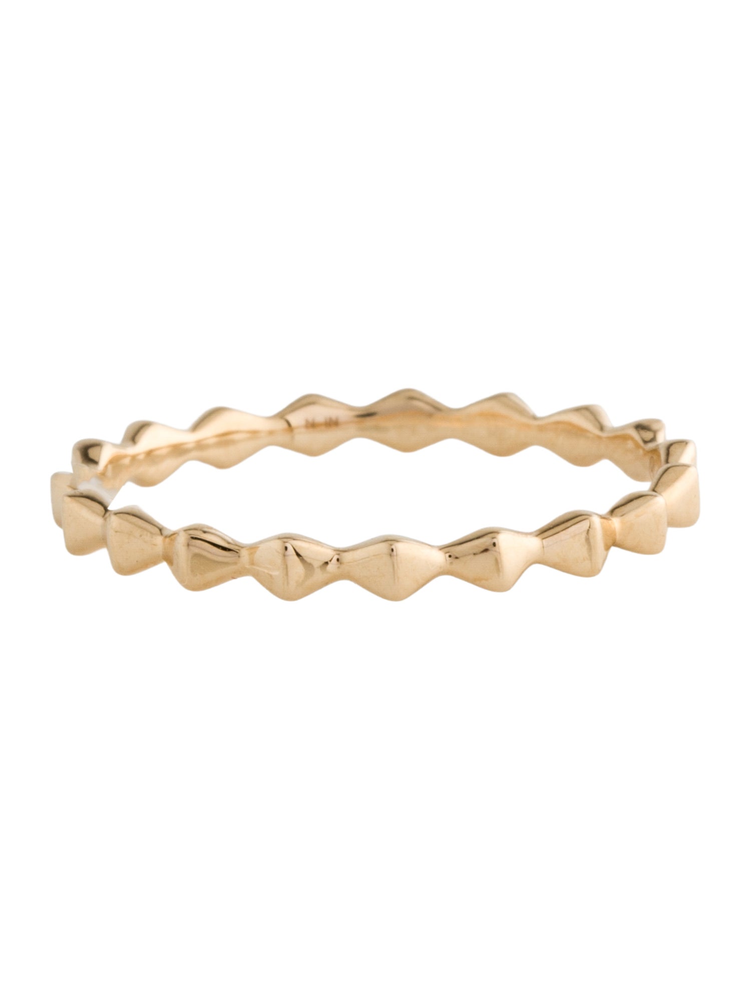 新品／未使用【MEJURI】★フィギュアリング Figure Ring 14k Gold Sculpture Ring - Bold & Stackable Statement Band