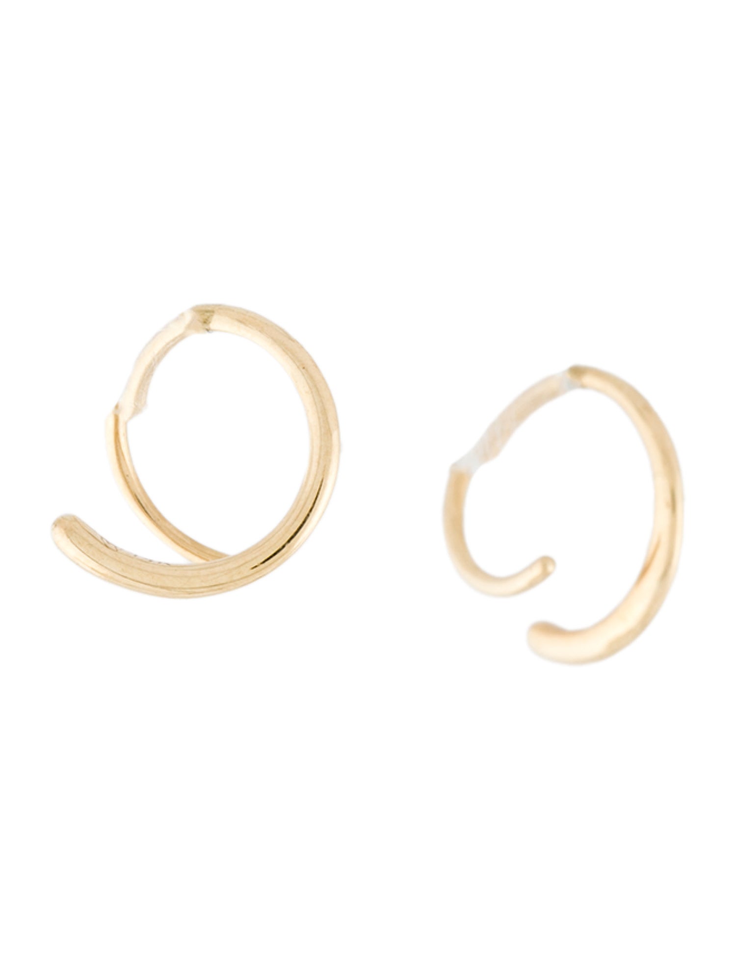 Mejuri 14K Spiral Hoop Earrings - Hoop, Earrings