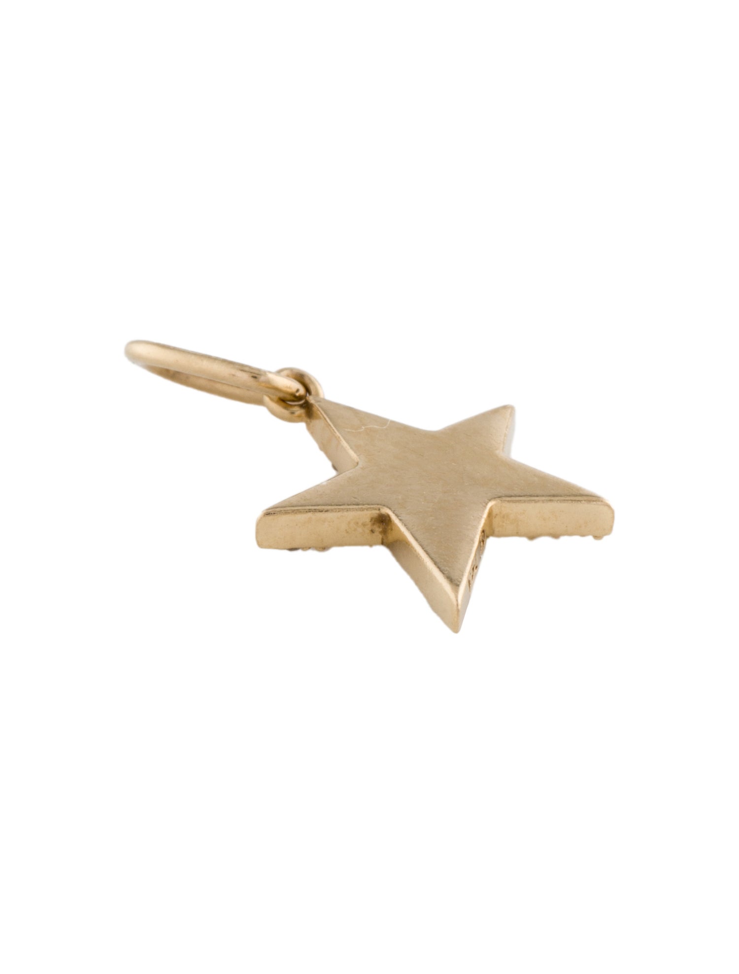 Mejuri 14K Diamond Star Charm