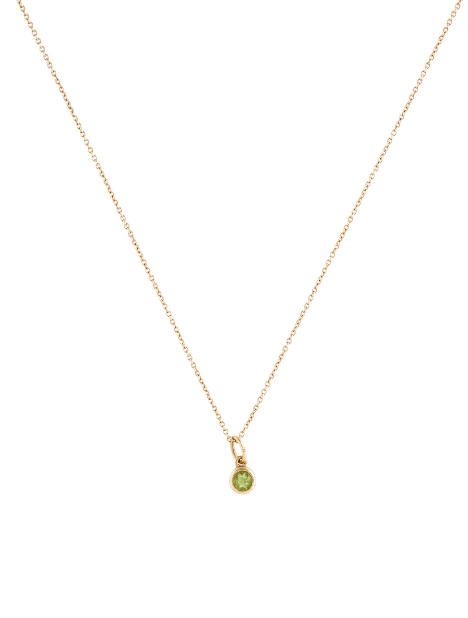Mejuri 14K Peridot Pendant Necklace