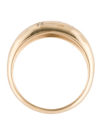 Mejuri 14K Diamond Celestial Dômed Band