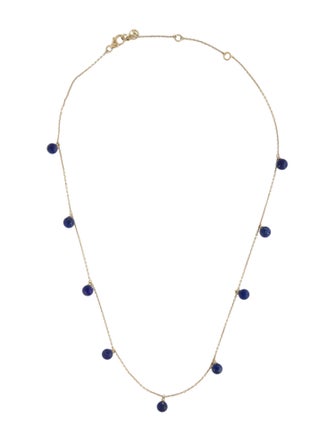 Mejuri Lapis Lazuli Bead Station Necklace