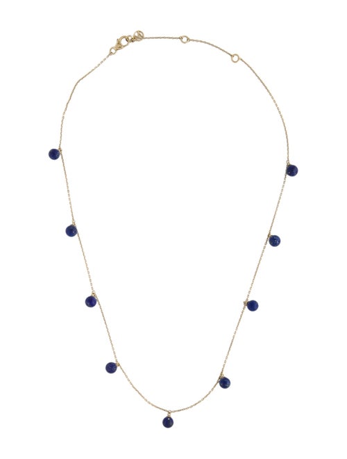 Mejuri Lapis Lazuli Bead Station Necklace