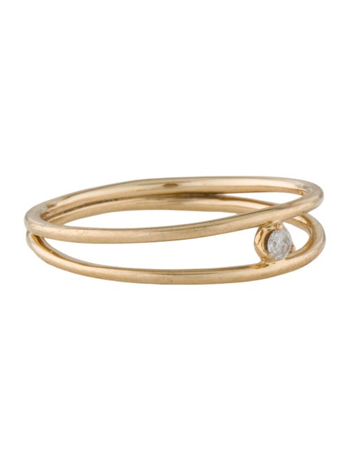 Mejuri 14K Diamond Double Stacker Ring