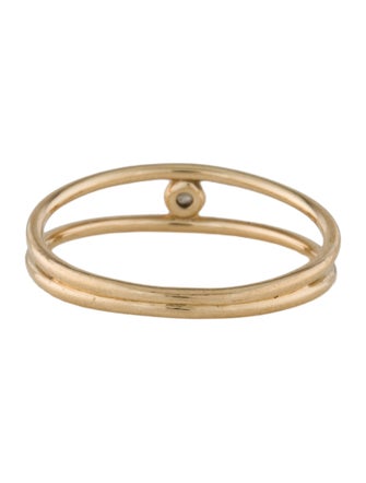 Mejuri 14K Diamond Double Stacker Ring
