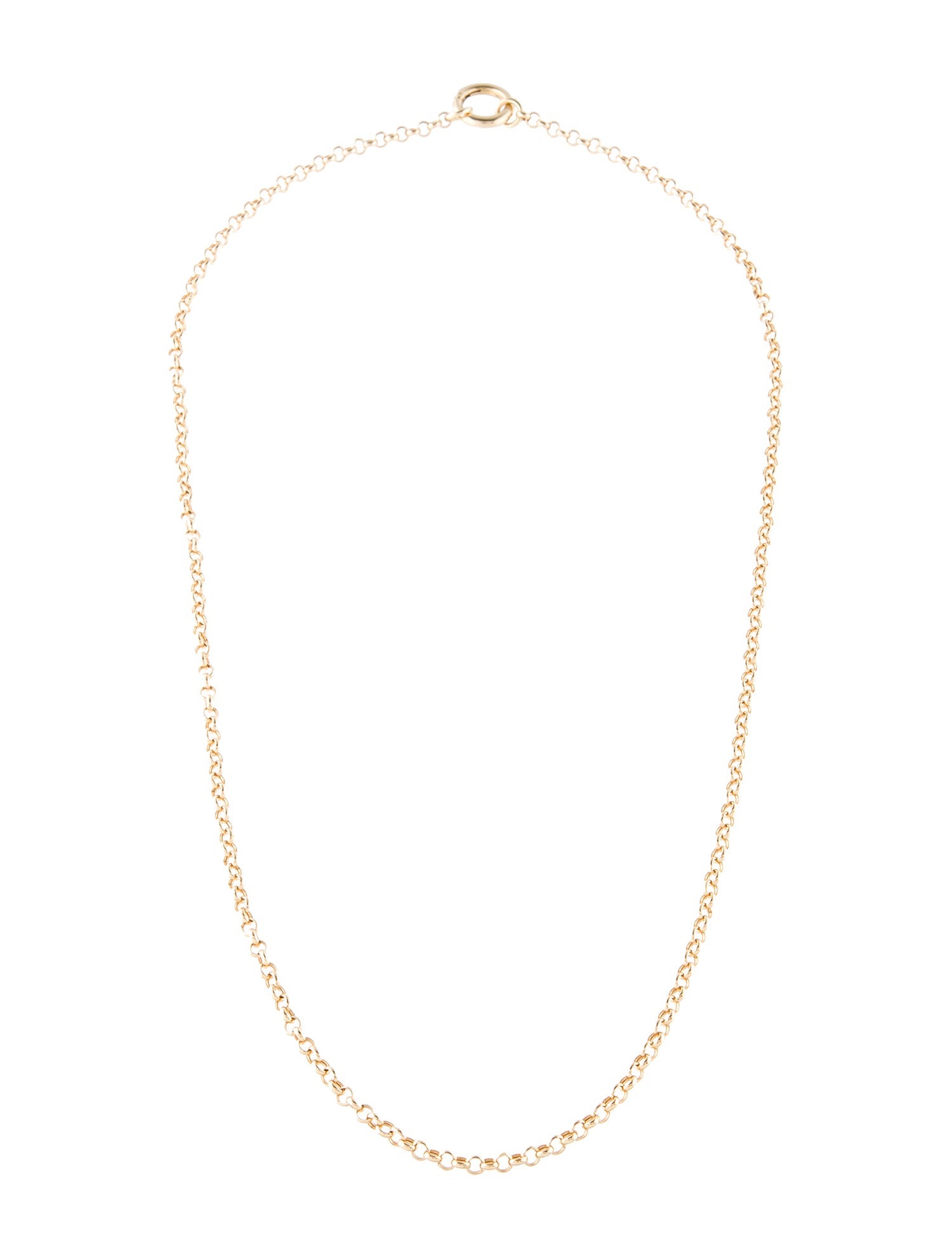 Mejuri 14K Curb Chain Charm Necklace