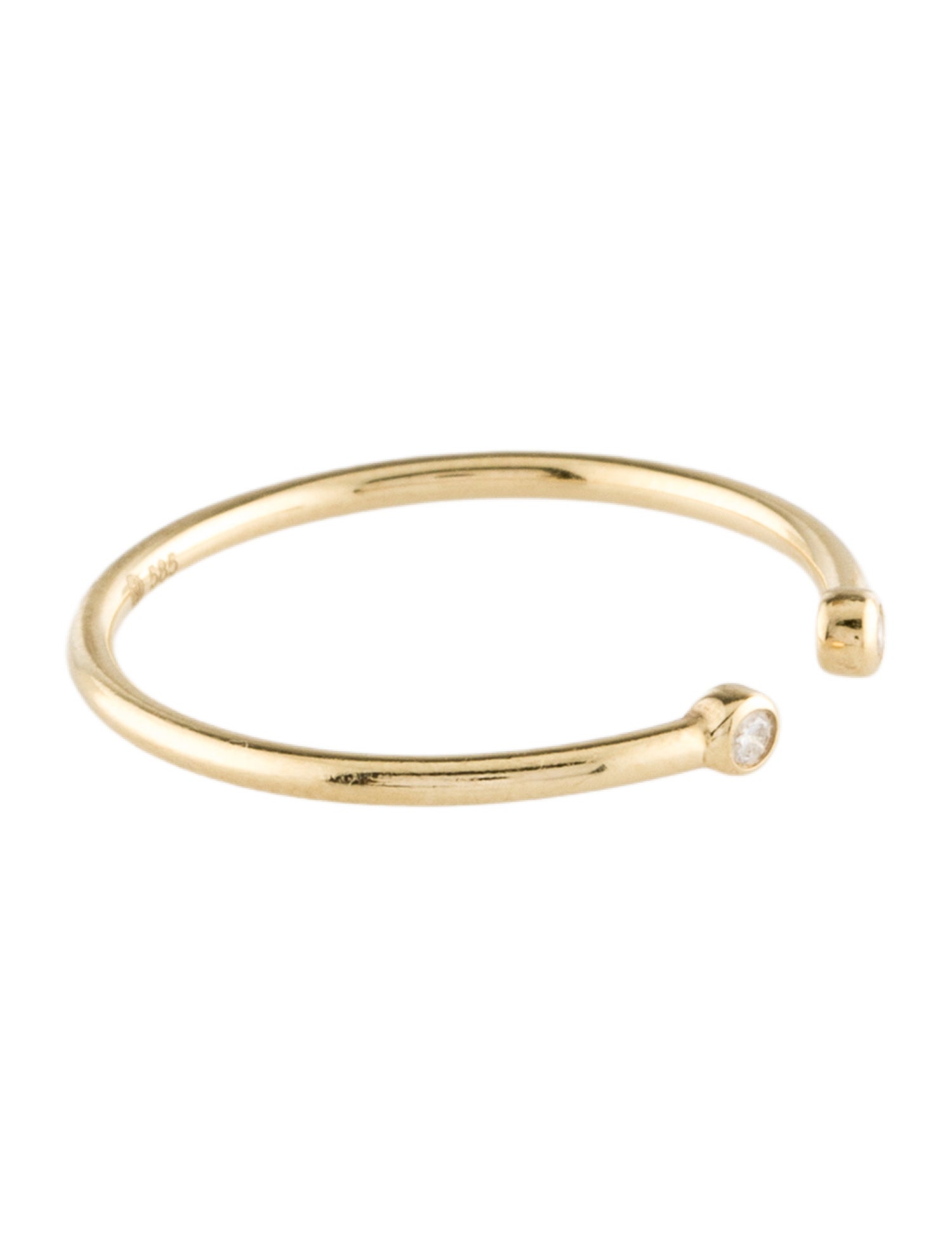 Mejuri 14K Diamond Open Ring